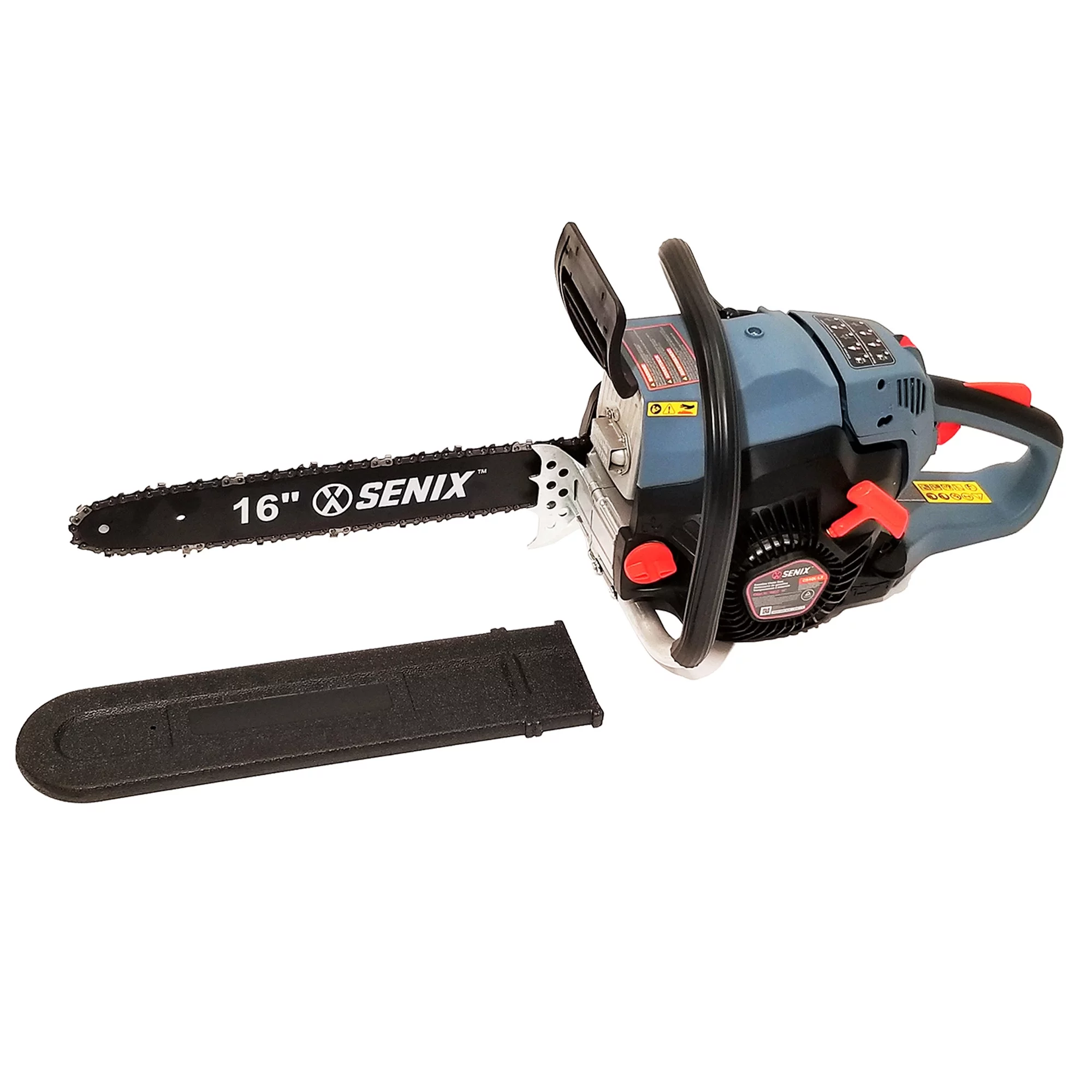 SENIX 49 cc 4-Cycle Gas Powered Chainsaw, 18-Inch Oregon Bar and Chain, CS4QL-L1