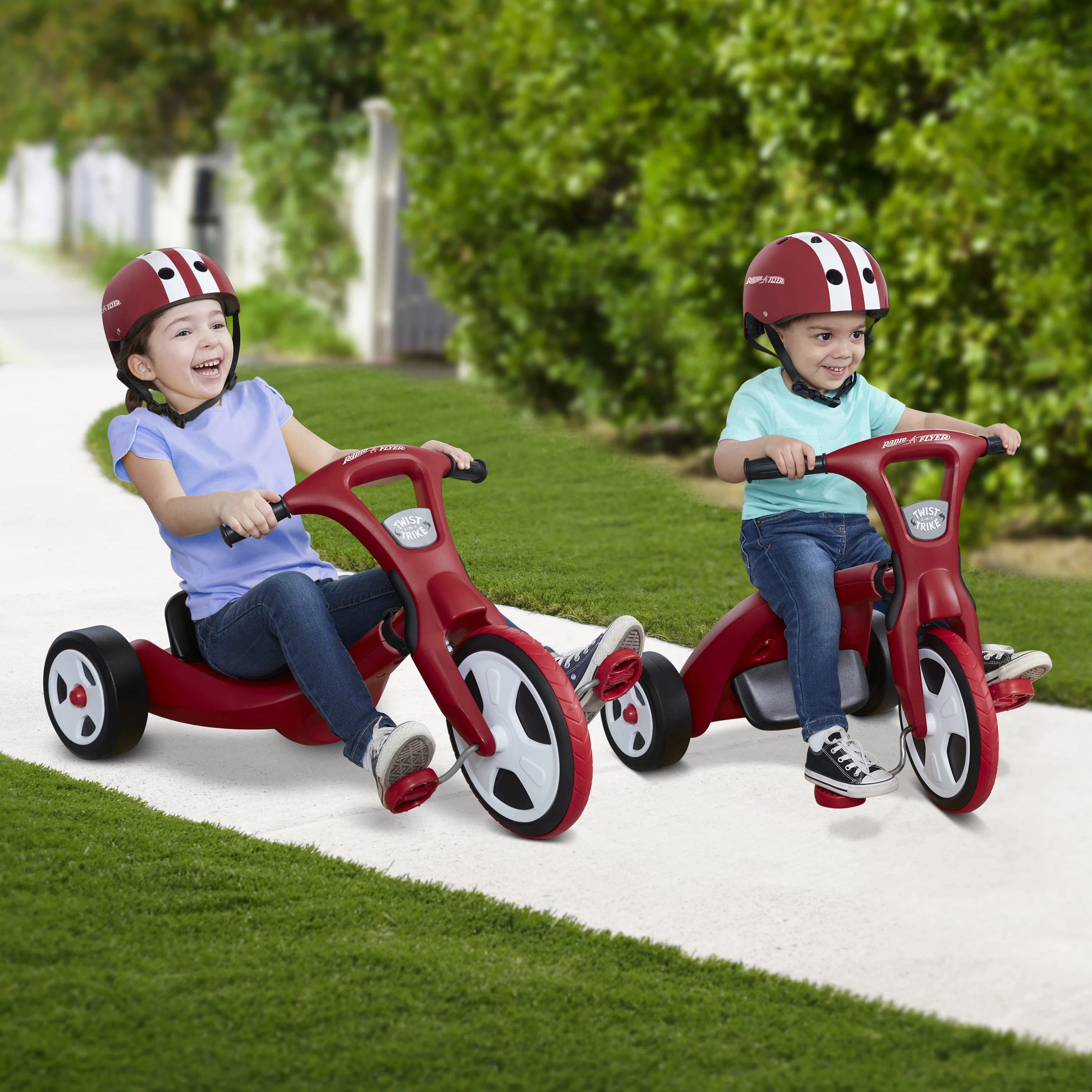 Radio Flyer, Twist Trike, 2 Tricycles in 1, for Boys and Girls 2-7 Years