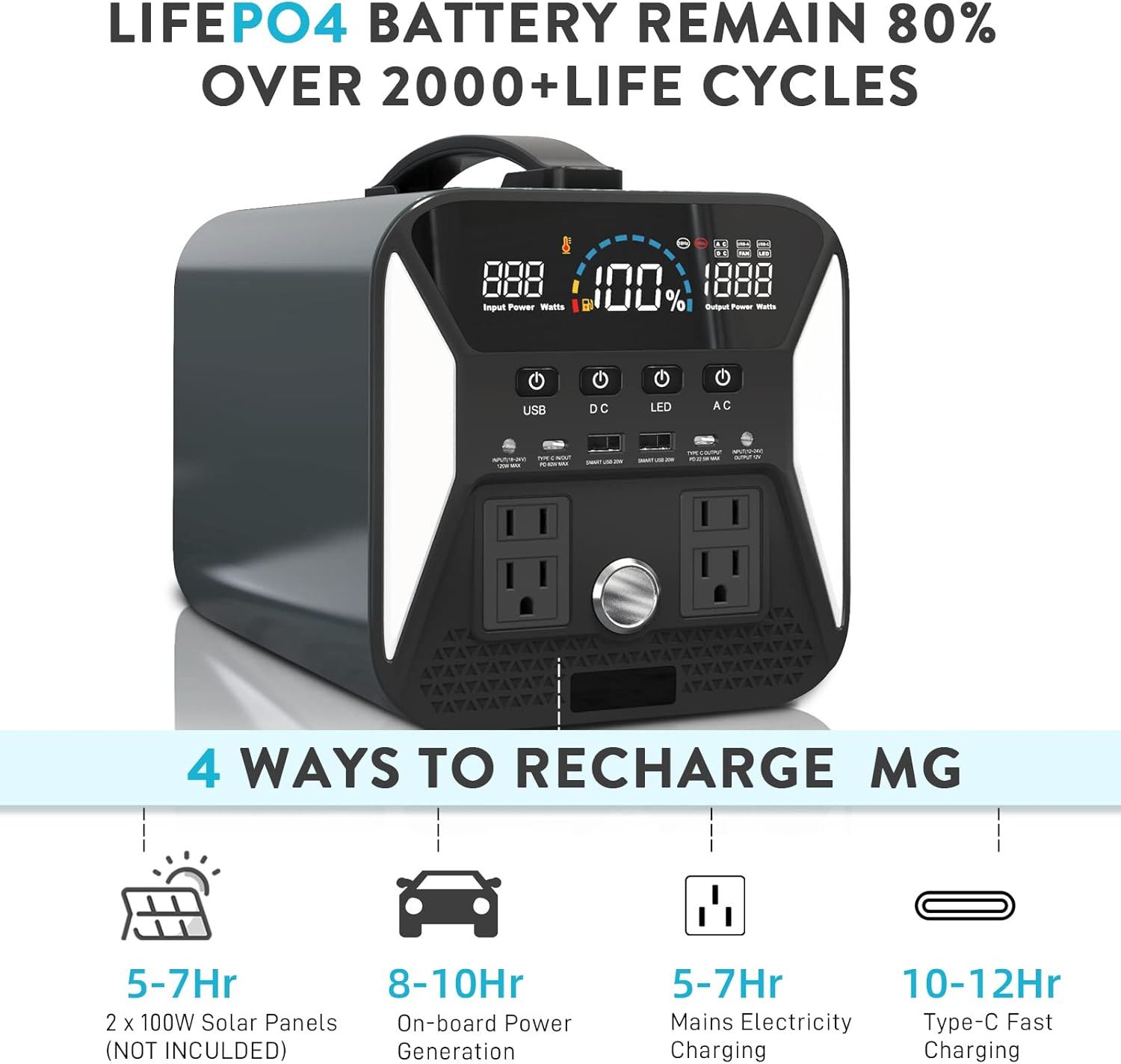 Portable Power Station 1000W