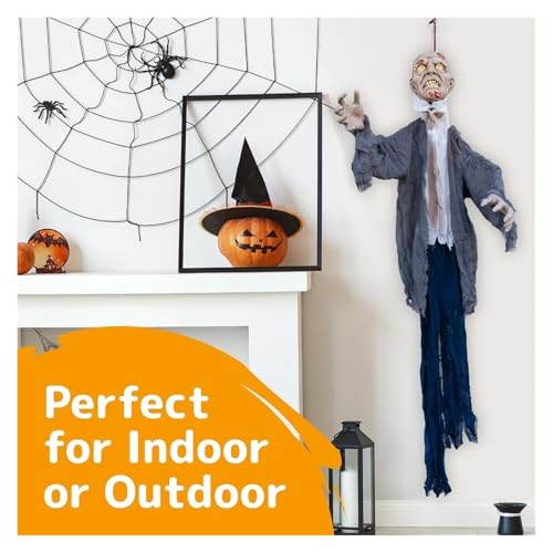 Holiday Decoration Halloween Hanging Zombie and Groundbreaker Decoration for The Best Halloween Decorations Zombie Outdoor Prop with Flowing Robe