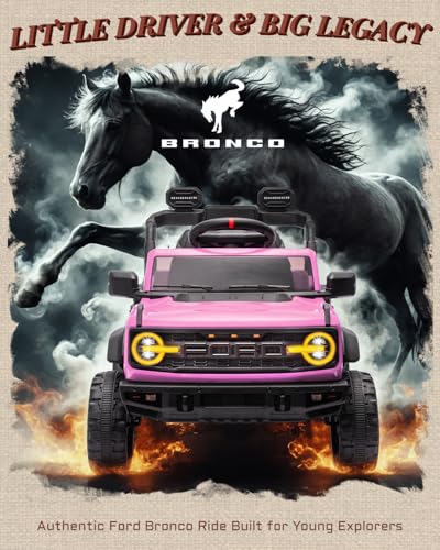 24V Ride on Toys for Big Kids, Licensed Ford Bronco Raptor 2 Seater Ride on Cars with Remote Control, Ride on Truck w/ 4-Wheeler Suspension, 3 Speeds