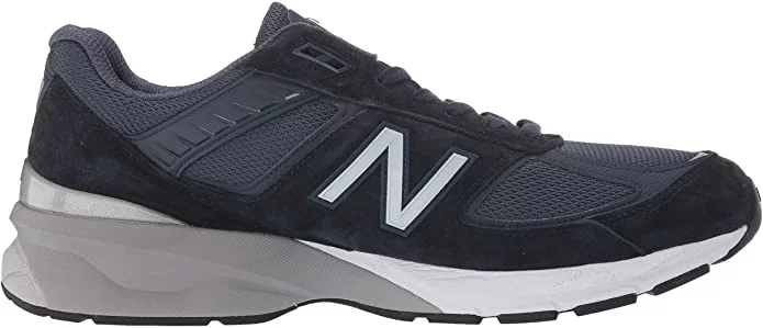 New Balance M990NV5: Men's 990NV5 Navy/Silver Sneaker (11 2E US Men, Black/Silver) - Curated Treasures Market