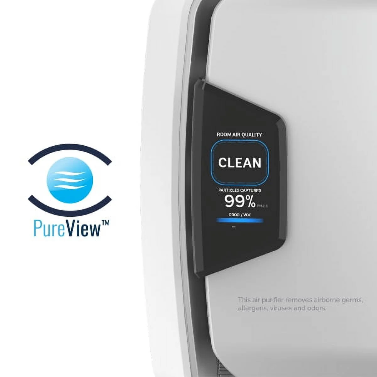 Fellowes AeraMax Pro AM4 PC Air Purifier, Hardwired Wall Mount, H13 True HEPA Filtration, PureView, 650-1100 sq ft