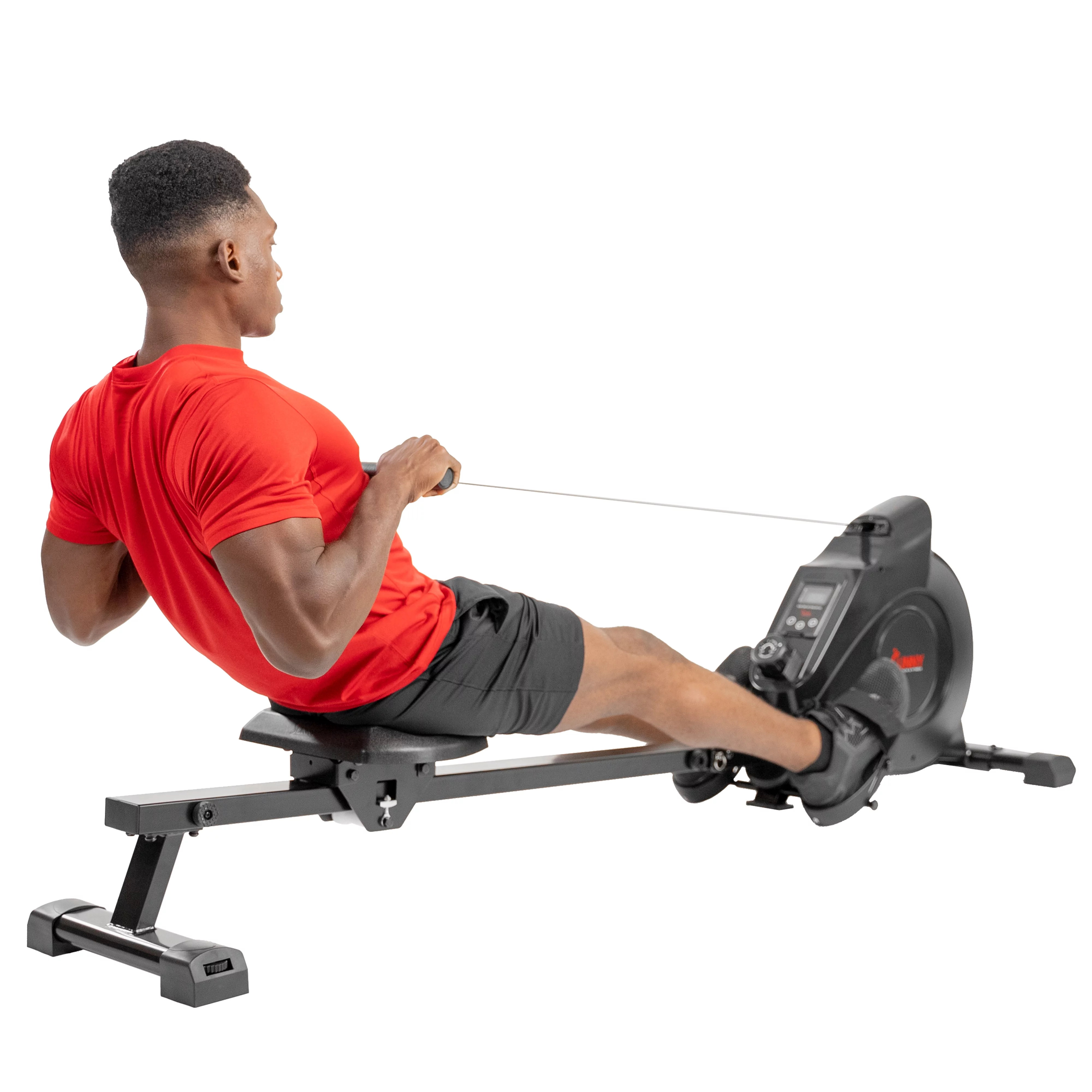 Sunny Health & Fitness Smart Magnetic Rowing Machine with Extended Slide Rail with Optional Exclusive SunnyFit® App Enhanced Bluetooth Connectivity