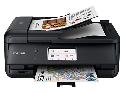 Canon PIXMA TR8620a - All-in-One Printer Home Office|Copier|Scanner|Fax|Auto Document Feeder | Photo, Document | Airprint (R), Android, Black