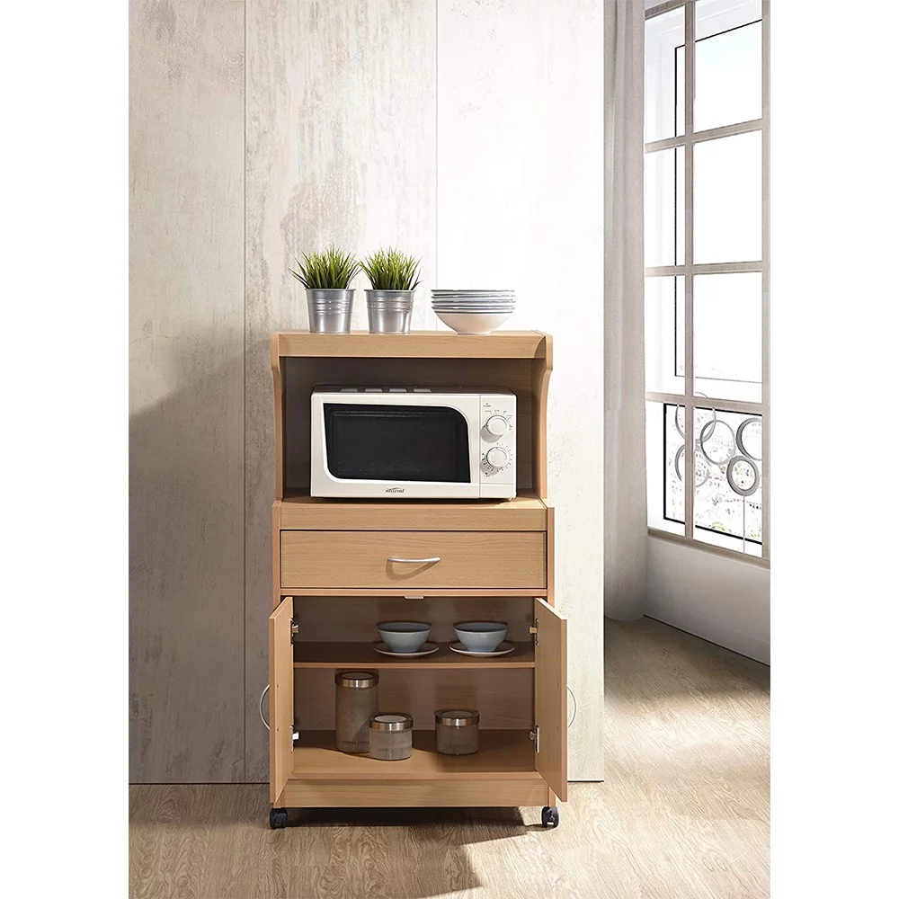 Modern Indoor Furniture Microwave Kitchen Cart