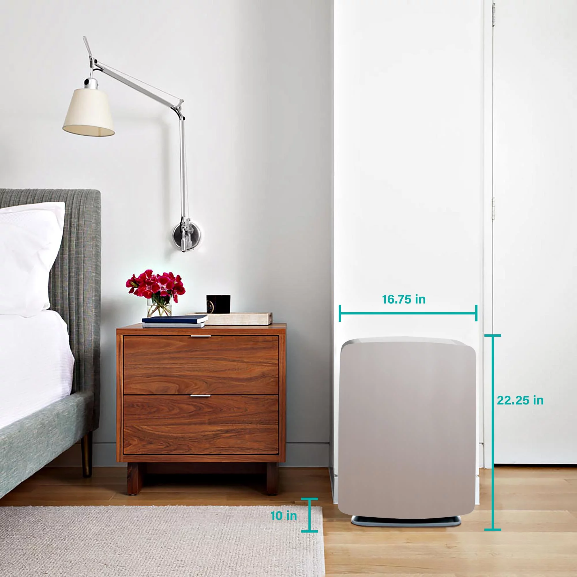 Alen BreatheSmart FIT50 Air Purifier with Fresh, True HEPA Filter, for Allergens, Dust, Mold, Germs and Household Odors - 900 SqFt
