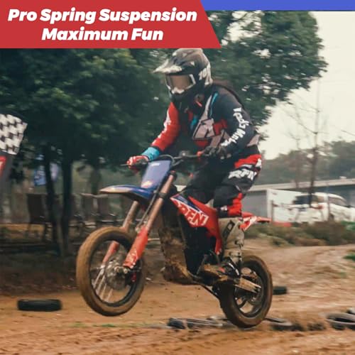 E500 36V Kids Electric Dirt Bike, Electric Motorcycle with 700W Motor | 21.7 mph Max Speed, 15.5-Mile Range & 3 Speeds Off-Road Bike for Ages 4-8