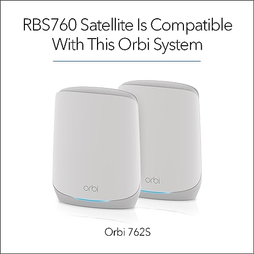 NETGEAR Orbi Whole Home Tri-Band WiFi 6 Mesh Network System (RBK663) &ndash; Router with 2 Satellite Extenders, Security Features, Coverage up to 6