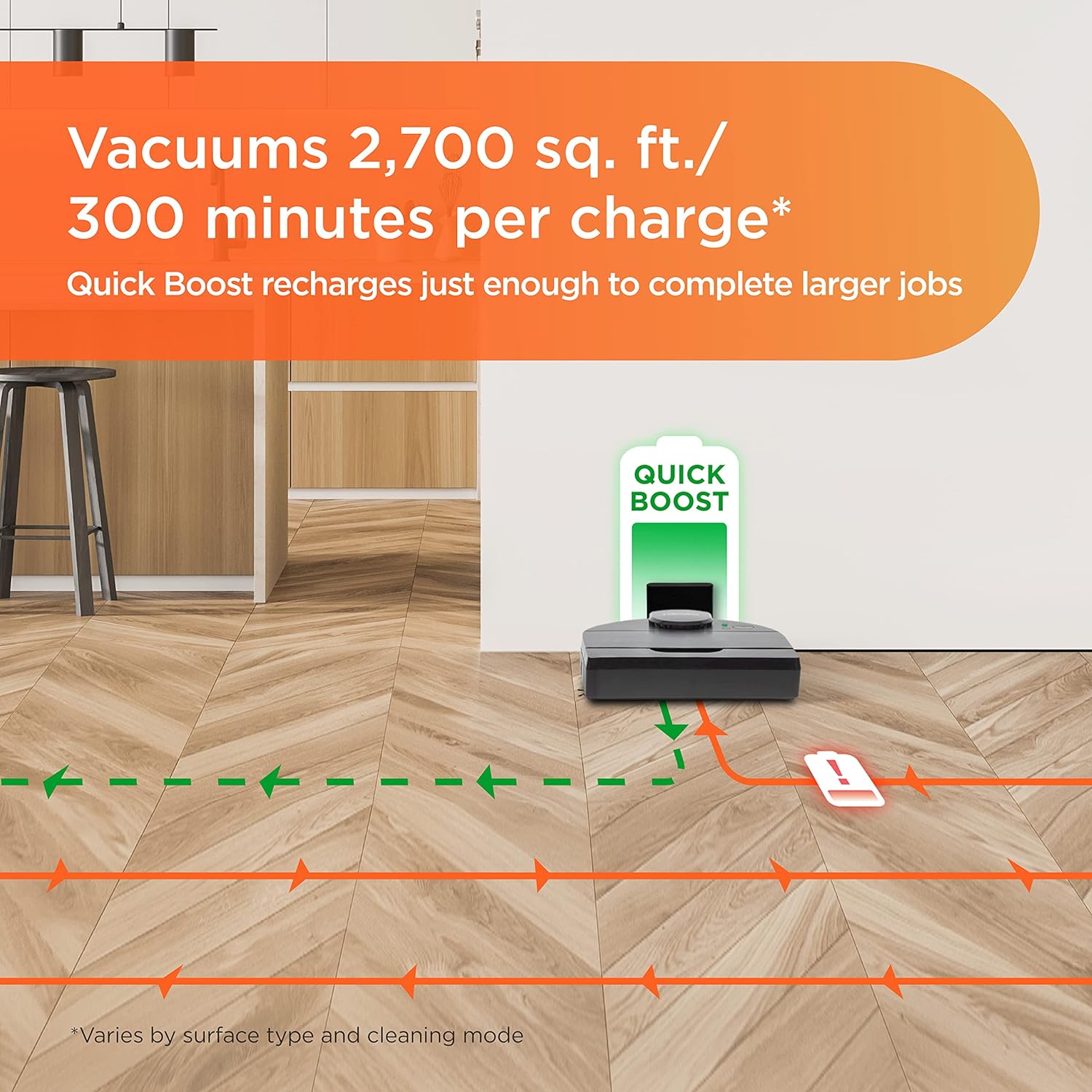 Neato D10 Intelligent Robot Vacuum Cleaner&ndash;LaserSmart Nav, Smart Mapping, Cleaning Zones, WiFi Connected, 300-min runtime, Powerful Suction
