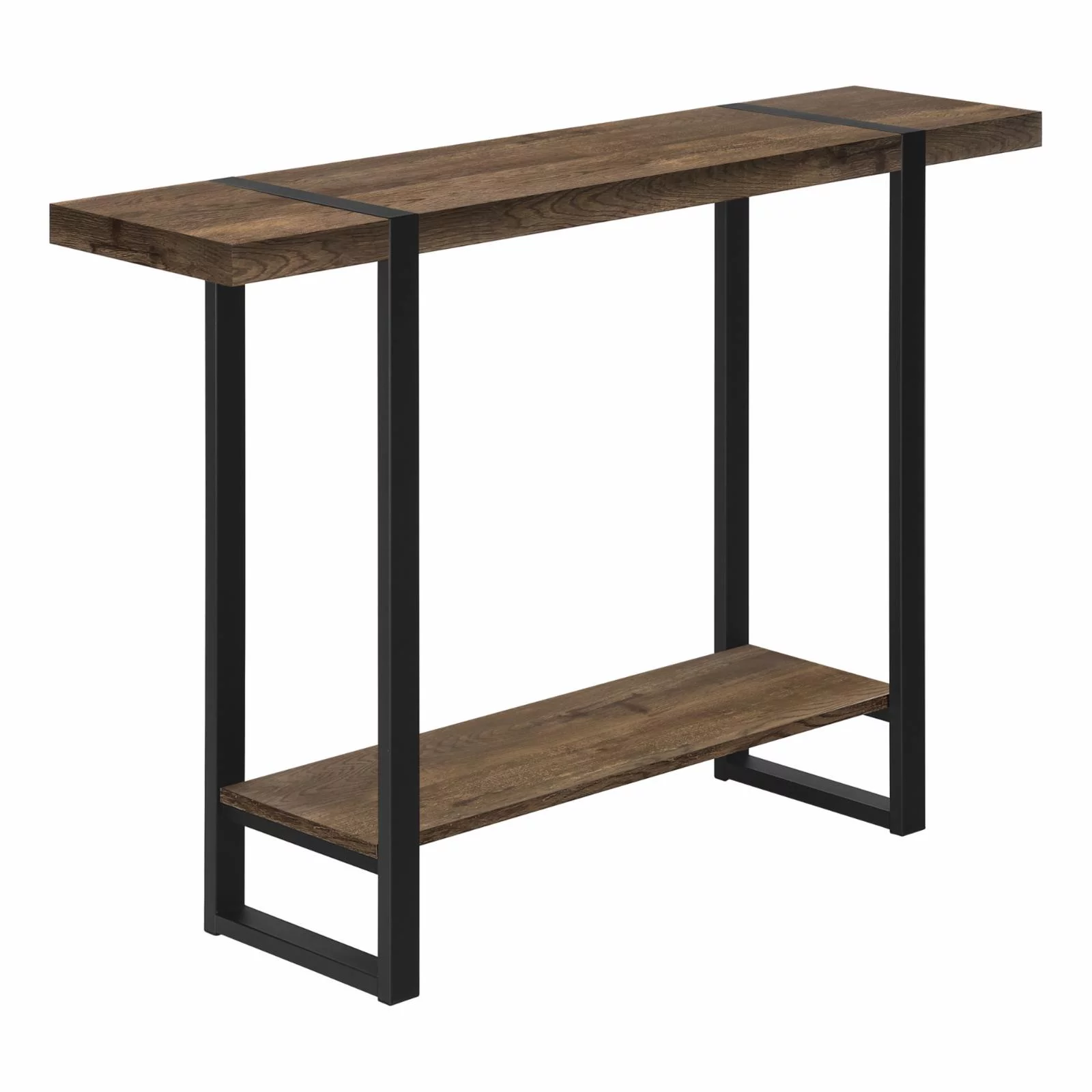 Accent Table Console Entryway Narrow Sofa Bedroom Metal Black