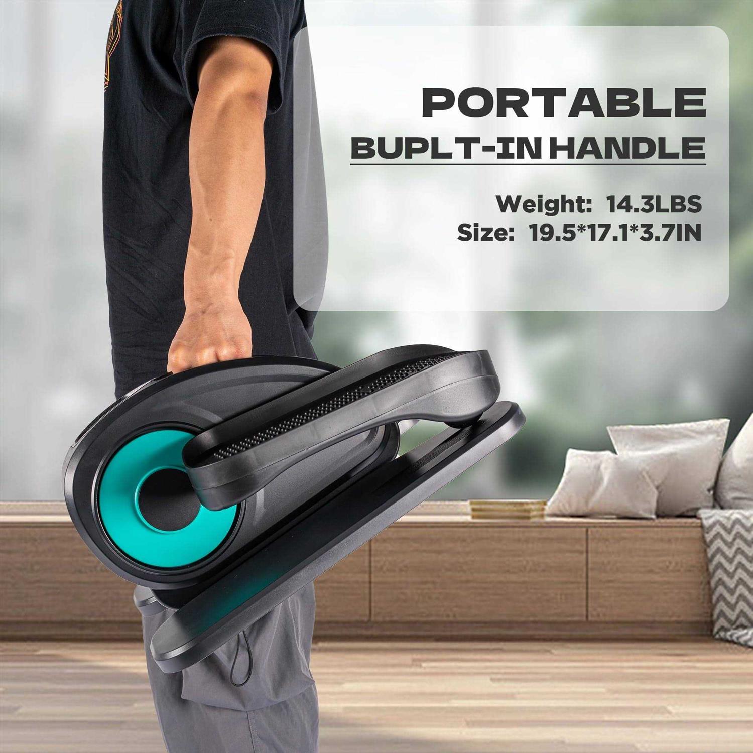 Tappio Under Desk Elliptical Electric Foot Pedal Exerciser Fully Assembled Seated Elliptical - Sports Supplies Online Store