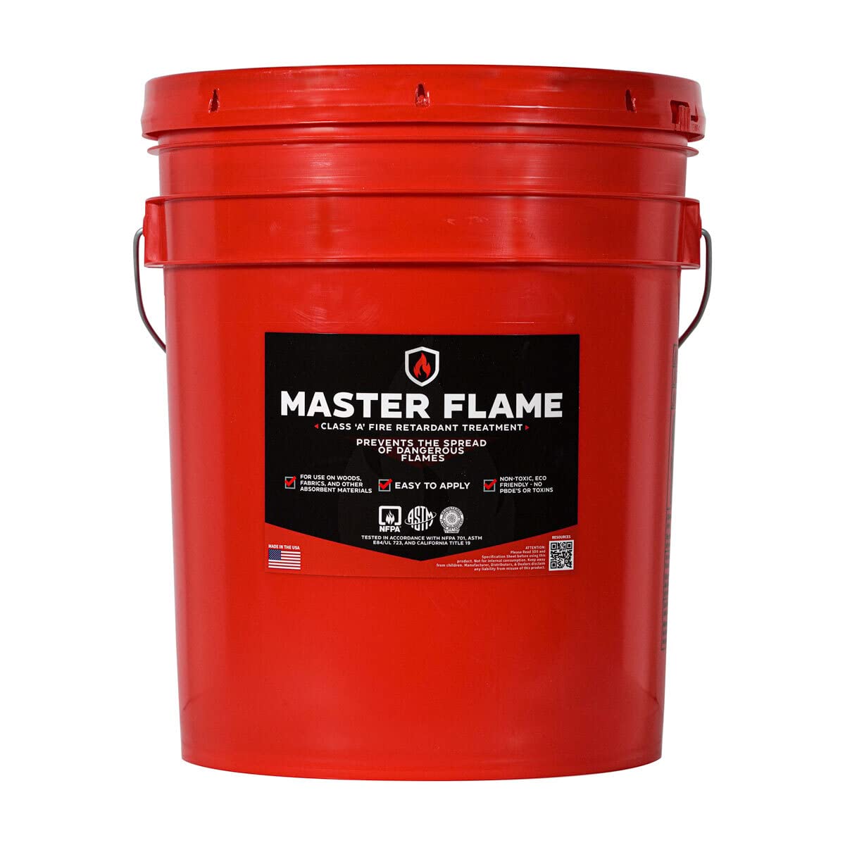 Master Flame - Fire Retardant - Spray on application - 1 GALLON Pack of 2
