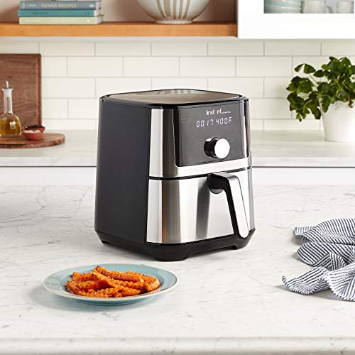 Instant Pot Vortex Plus 4QT Air Fryer, Custom Program Options, 6-in-1 Functions Crisps, Broils, Roasts, Dehydrates, Bakes, Reheats