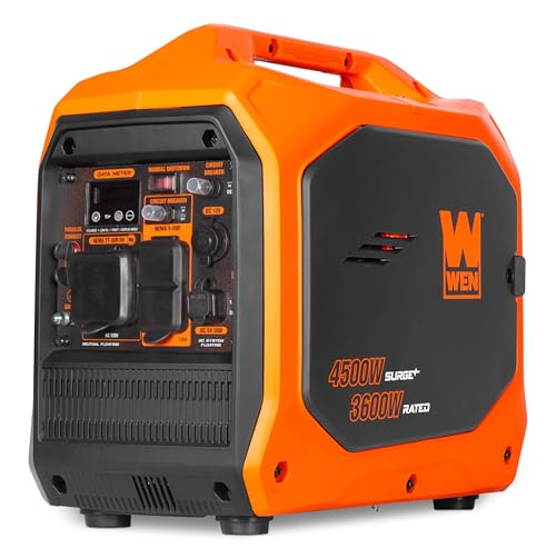 WEN 4500-Watt Inverter Generator, RV-Ready, Quiet, Portable, and Lightweight with Fuel Shut Off (56432i)