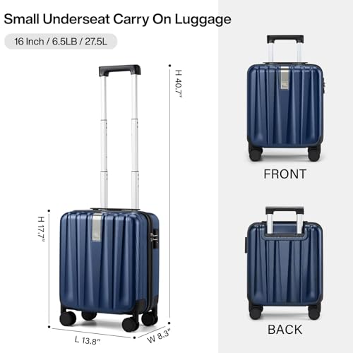 Hanke 29 Inch Luggage Suitcases With Spinner Wheels Lightweight PC hardside Rolling Suitcase With Travel Lock, Checked-Large 29-Inch(Blackish Green)
