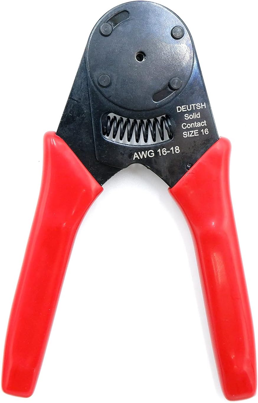 Deutsch Connector Crimping Tool- Close Solid Barrel, Wire Gauge (22-20 Wire Gauge)  4 Way Indent