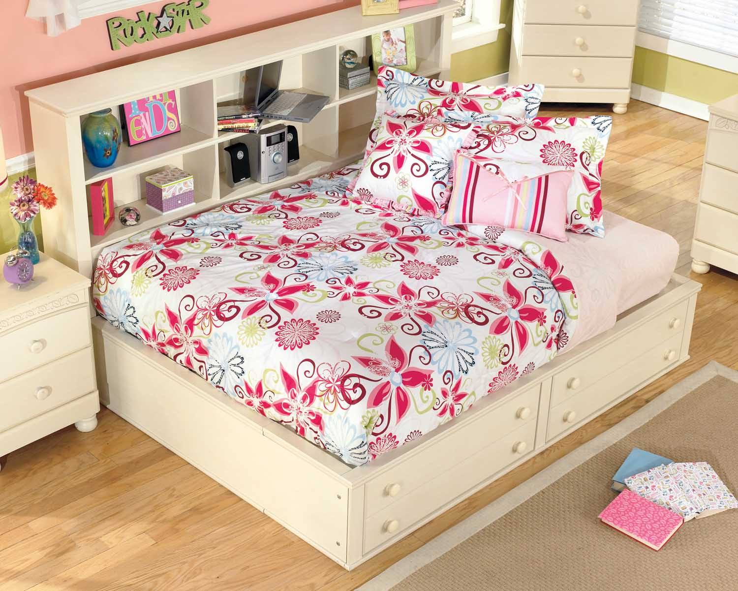 Signature Design Cottage Retreat Twin Bookcase Bed by Ashley