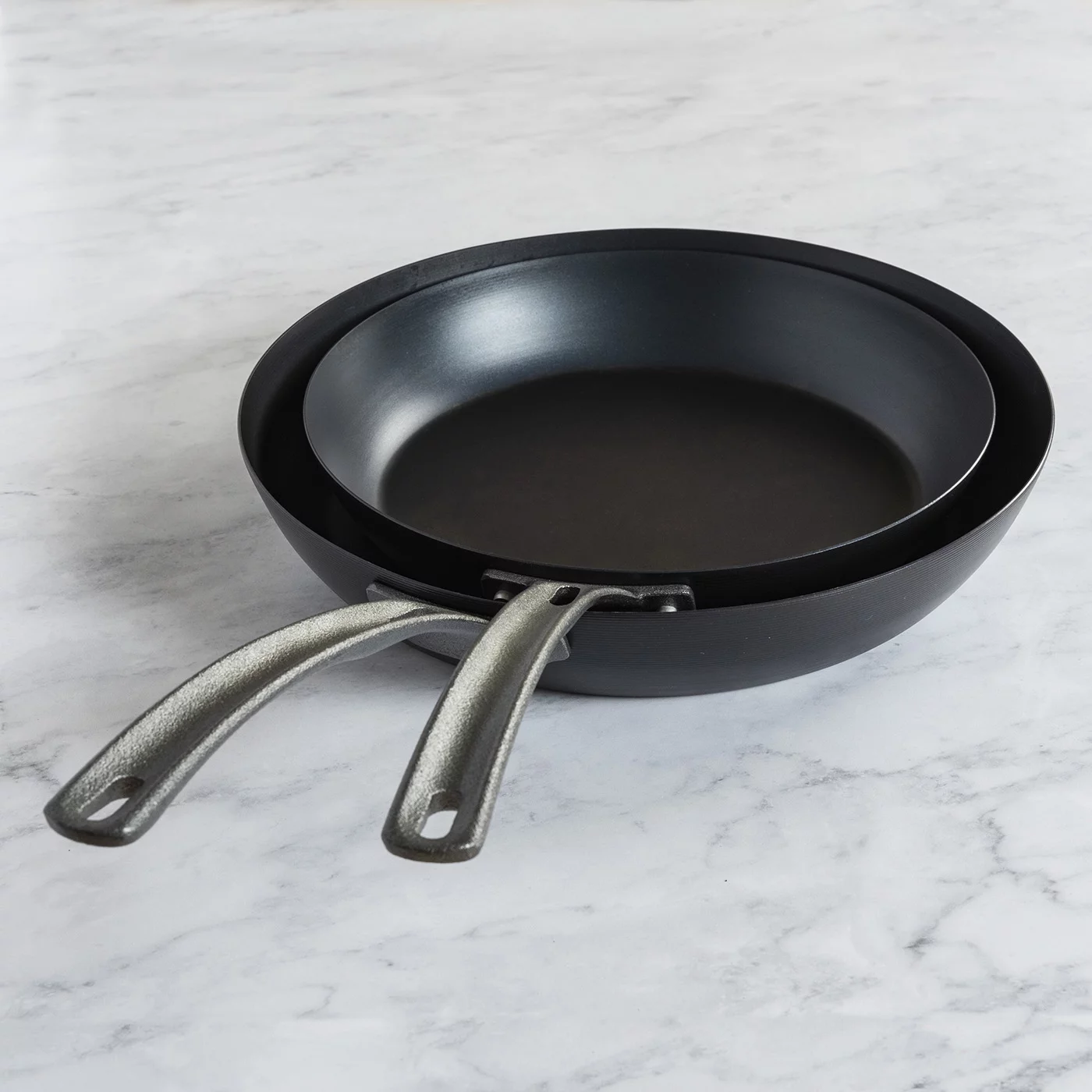 Viking Blue Steel 2 Piece Fry Pan Set, 10-Inch & 12-Inch
