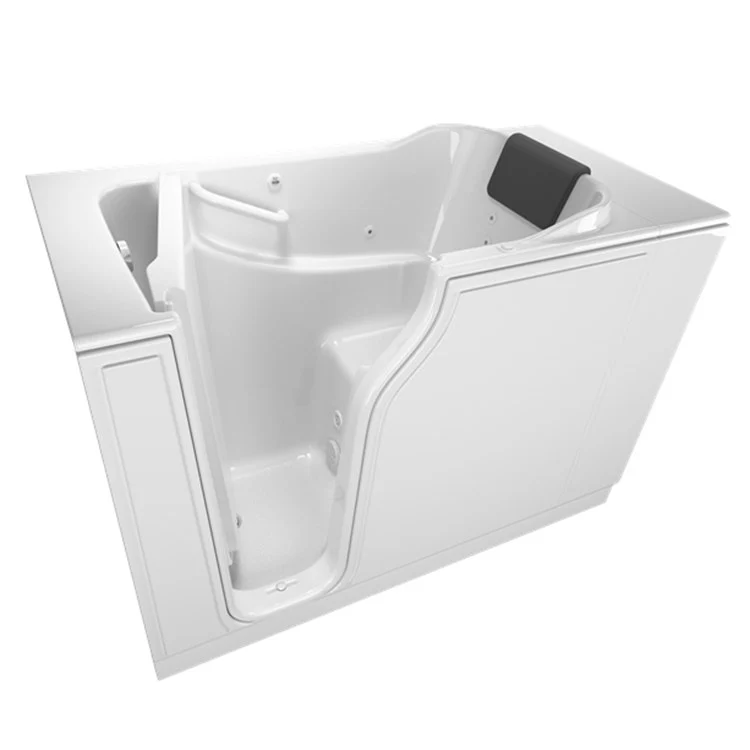 3052 Series 30"W x 52"L Gelcoat Walk-In Whirlpool Bathtub with Left-Hand Drain/Faucet