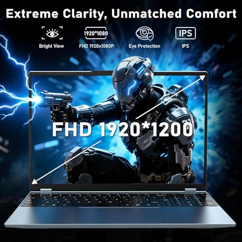Gaming Laptop, 16 Inch Laptop Computer,MX350 Graphics Laptop,N95 4C/4T Processor(up to 3.4Ghz),32GB RAM 1TB SSD,16”FHD 1920 * 1200 Display,WiFi 5