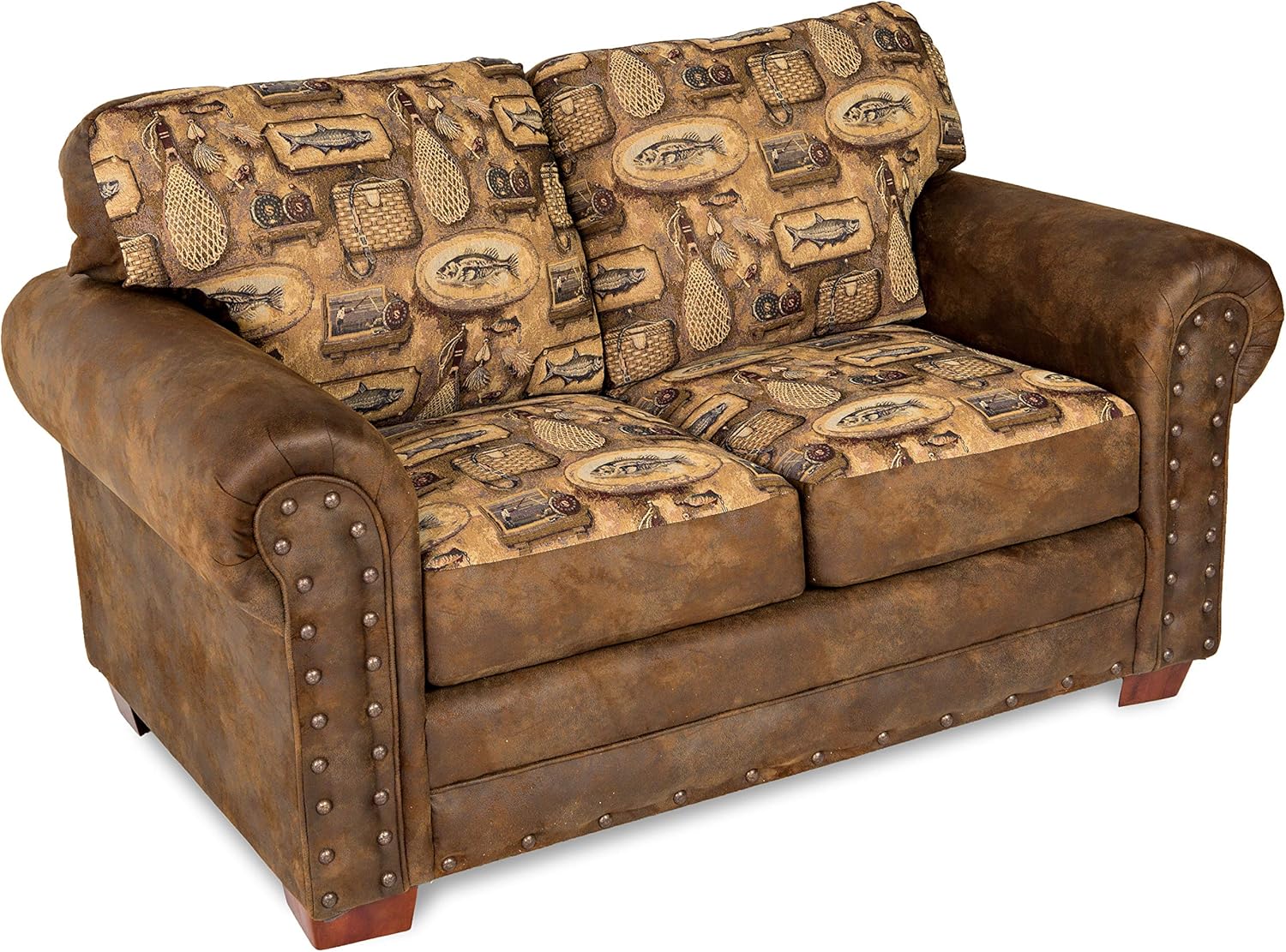 American Furniture Classics Model River Bend loveseat, Brown