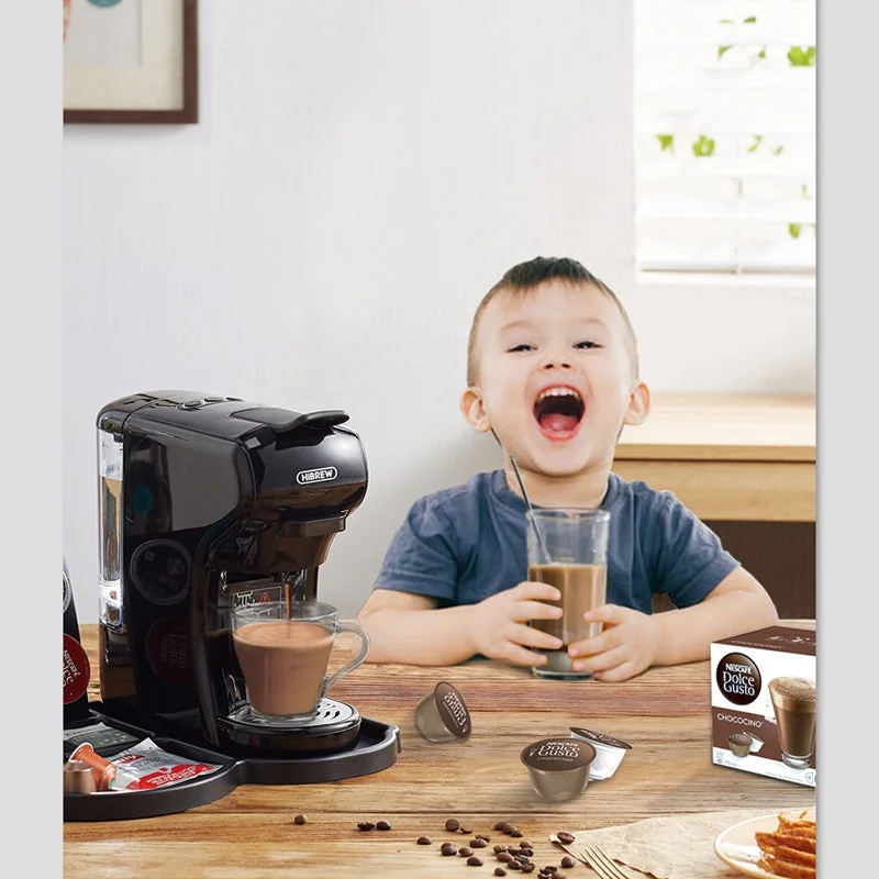 3-in-1 Espresso Coffee Machine with Dolce Gusto Compatibility - Fast Heating, Auto Power Off - 220V-240V, 1450W