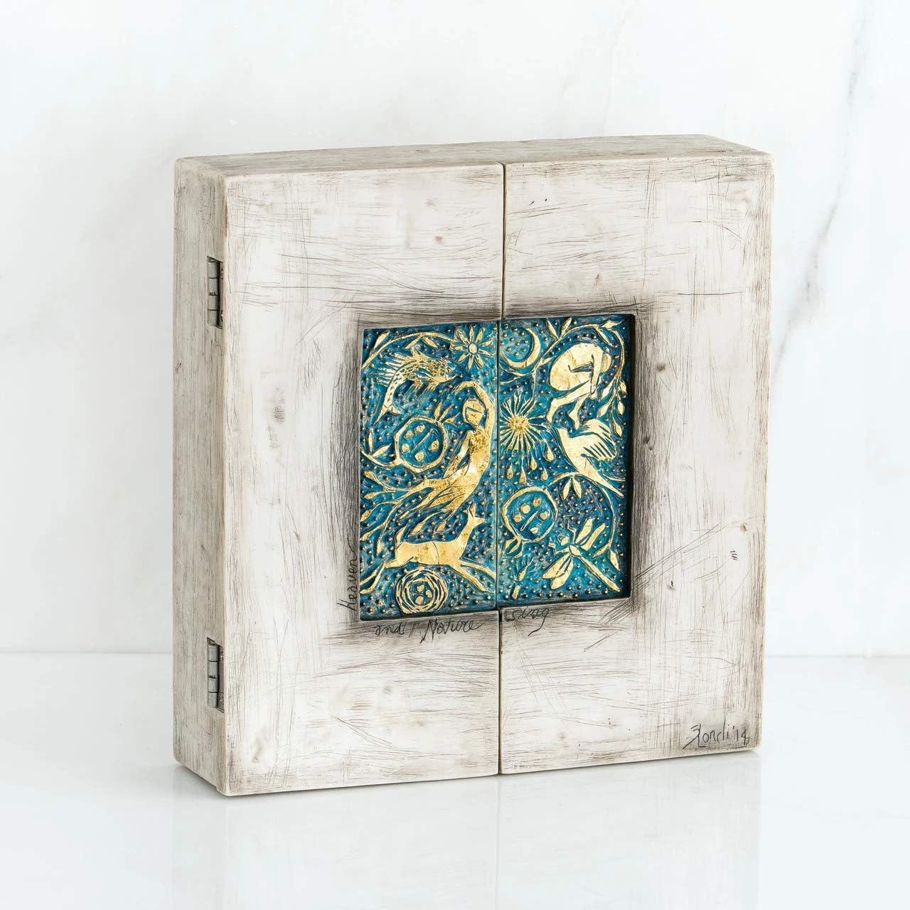 Willow Tree Starry Night Nativity, sculpted hand-painted nativity triptych