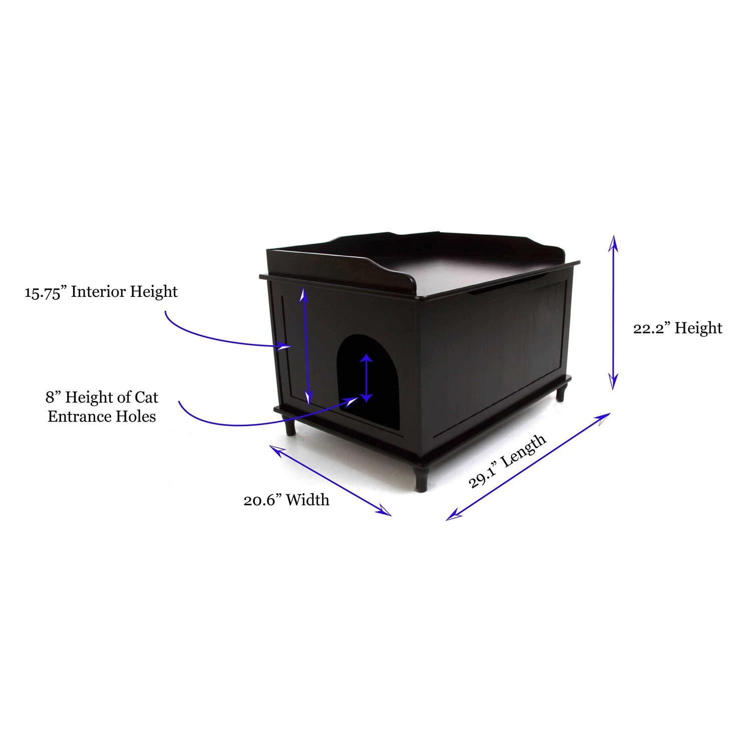 Designer Pet Products Catbox Enclosure Litter Box - Pet Supplies online store