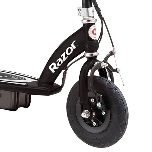 Razor E100 24 Volt Motorized Electric Kick Scooter with 8 Inch Pneumatic Tires and Rechargeable Battery for Kids Aged 8 and Up, Black
