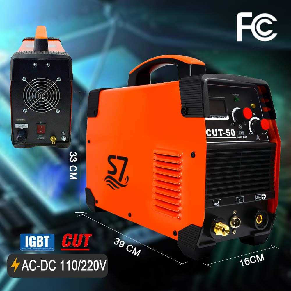 S7 Plasma Cutter Max Cutting Thickness 20MM 50A Inverter DC Inverter 110/220V Dual Voltage Cutting Machine with Free Accessories Easy Cutter