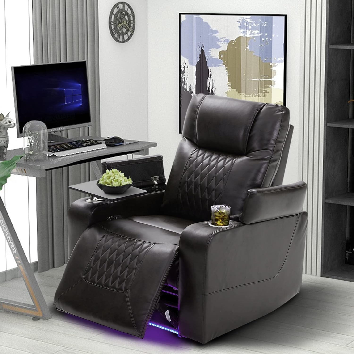 Power Recliner Chair with USB Port and Cup Holders