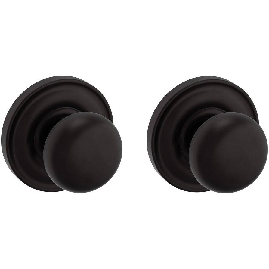 Baldwin Estate Knob 5048 Rose Passage Set 2-3/8x22 BS Polished Brass