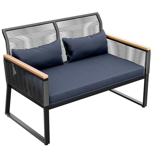 YITAHOME 4 Piece Patio Furniture Set, Wicker Outdoor Bistro Set