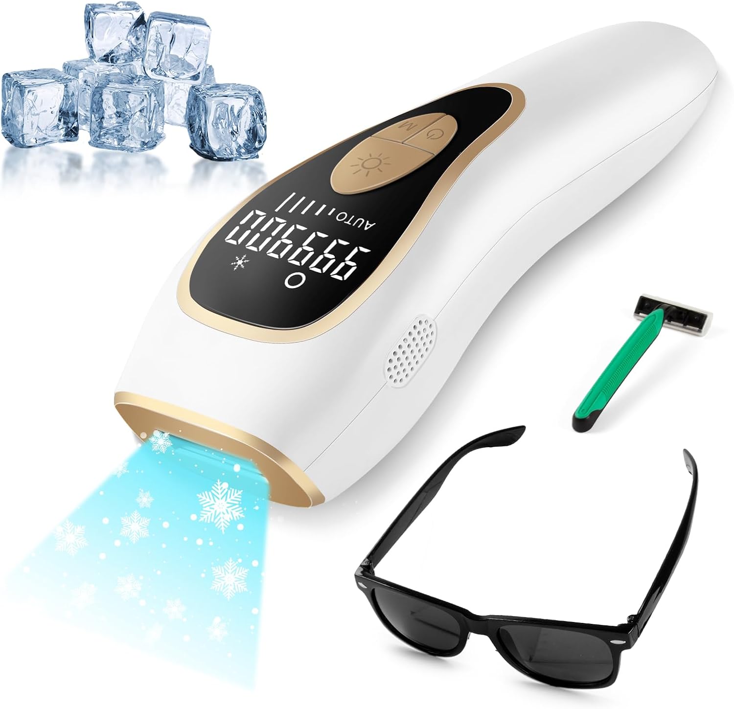 IPL Laser Hair Removal for Women and Men, Permanent and Painless Hair Removal Device