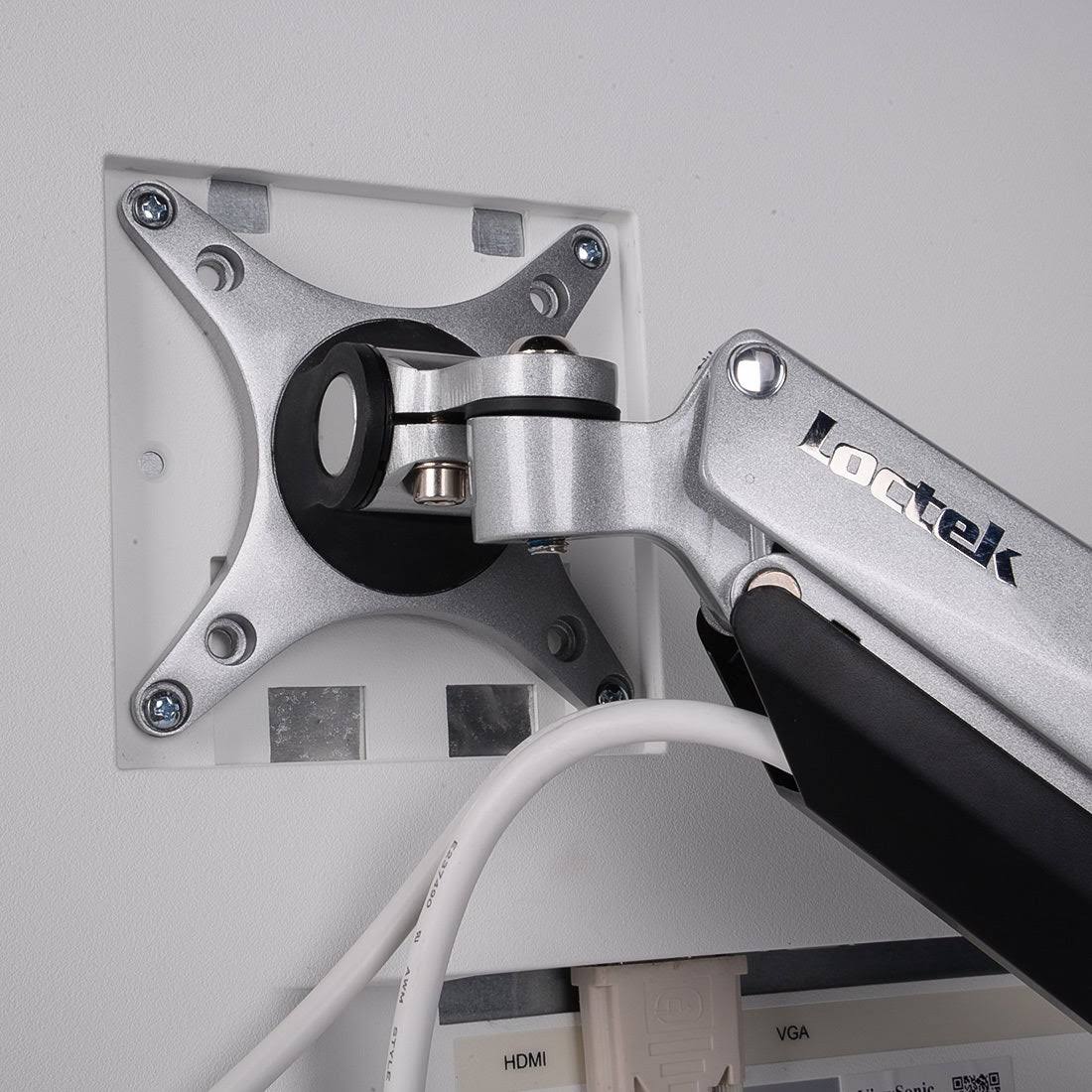 Loctek D7L Heavy Duty GAS Spring Swing Single Monitor Mount Arm