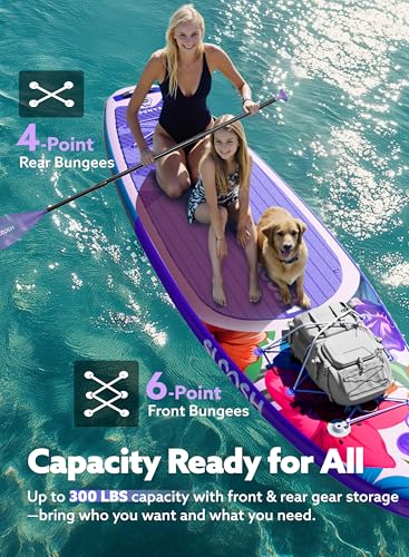 SLOOSH Inflatable Stand Up Paddle Board, 10'6" Inflatable Paddle Boards with Premium Accessories, Non-Slip EVA Deck, Ultra-Light Carry Bag Pump