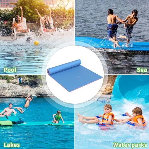 Oversized Lily Pad Floating Mat, 3 Layer 7'/9'/12'/18' Floating Water Mat,Ocean, Beach, River, Pool, Floating Mat for Water Recreation and Relaxing