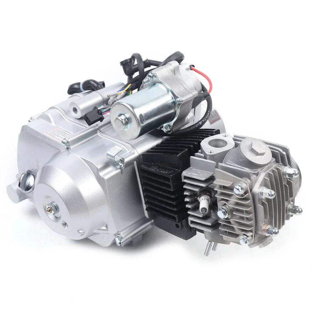 YIYIBYUS 125cc Engine Motor with Reverse 4-Stroke Electric Start Horizontal Semi-Auto Motor Go Kart ATV Quad Dirt Bike Buggy - Radiant Selections