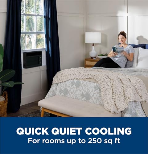 GE Window Air Conditioner Unit, 6,000 BTU for Small Rooms up to 250 sq ft. with Adjustable Fan and Cooling Settings