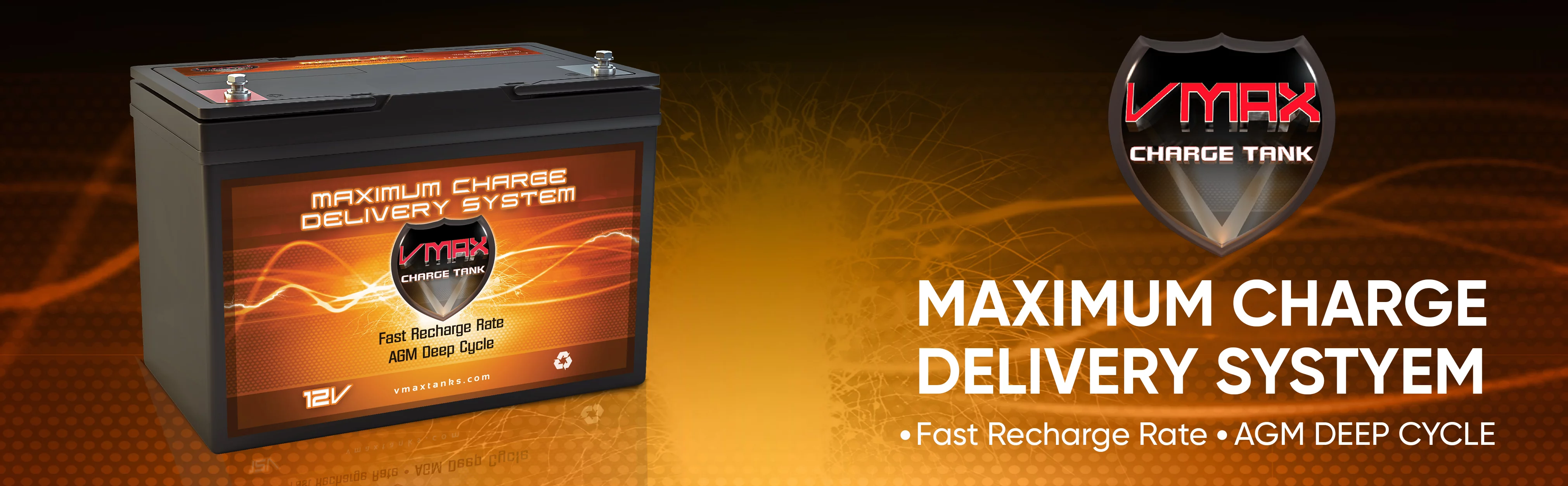 VMAX SLR100 AGM Deep Cycle Battery Replaces interstate marine and RV batteries 12 Volt group 27 100Ah