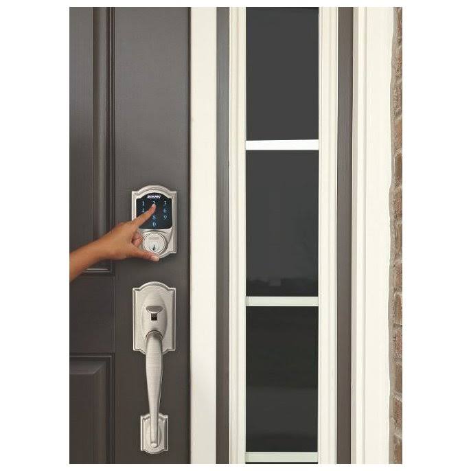 Schlage BE469NXVCAM619 Camelot Touchscreen Deadbolt, Satin Nickel