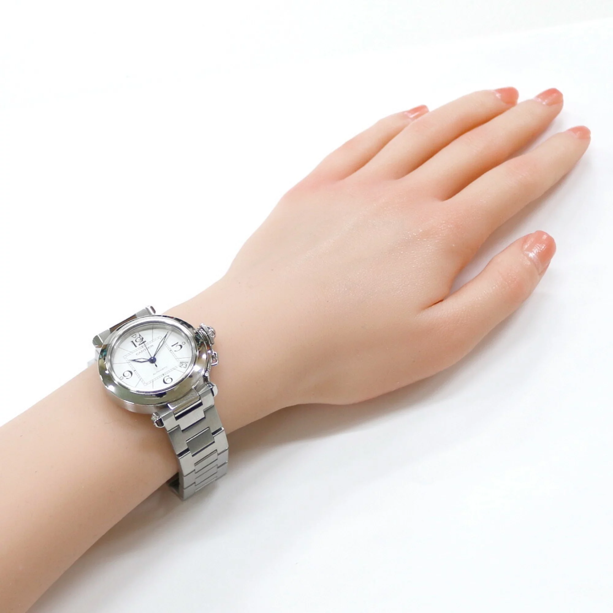 Pre-Owned Cartier CARTIER Pasha C watch stainless steel 2324 unisex (Good)