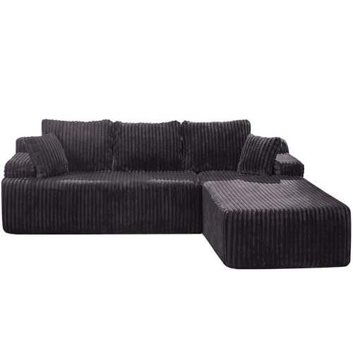 Modular Sectional Sofa Couches L-Shape Couch 3 Seat Modular Sofa Memory Foam Sectional Couches for Living Room