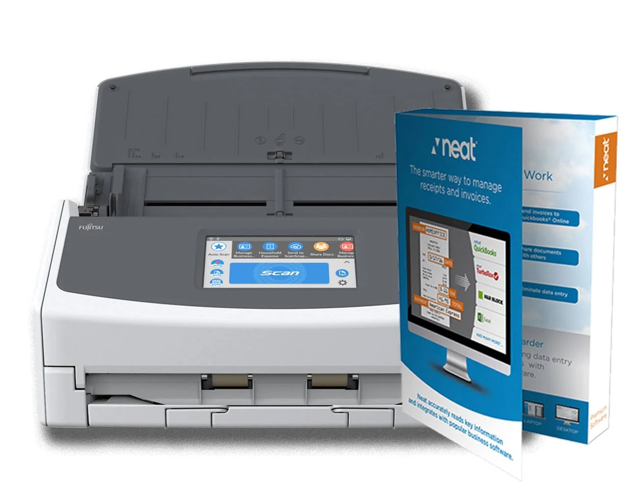 Fujitsu ScanSnap iX1500 Powered with Neat Software (1 Year License) Document Scanner - Wi-Fi - 600 dpi x 600 dpi