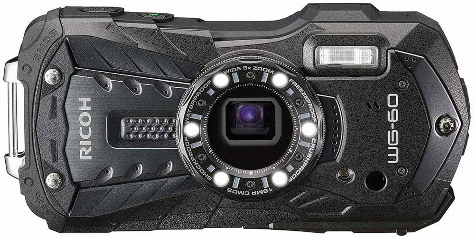 Ricoh WG-60 16.0 MP Compact Digital Camera - 1080p - Black