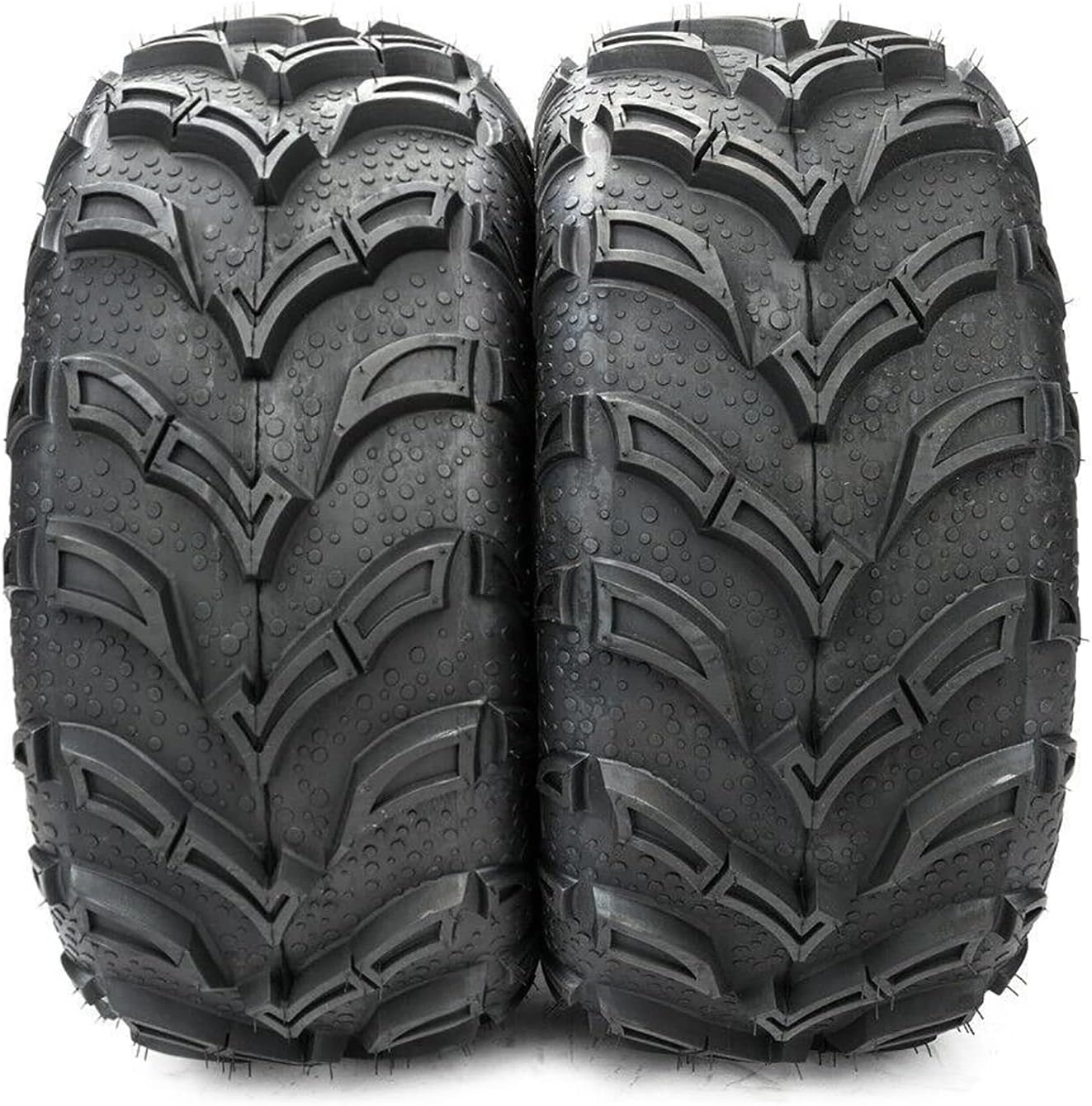 MILLION PARTS Set of 4 ATV UTV Tires 25x10-12 Rear & 25x8-12 Front Tubeless 6PR
