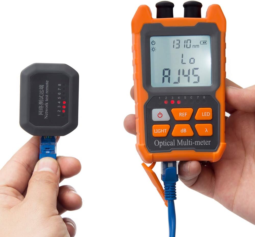 D YEDEMC Mini Optical Fiber Power Meter FC/SC/ST universal interface Fiber Tester Built-in 10Mw Visual Fault Locator Li-ion Battery USB Charge