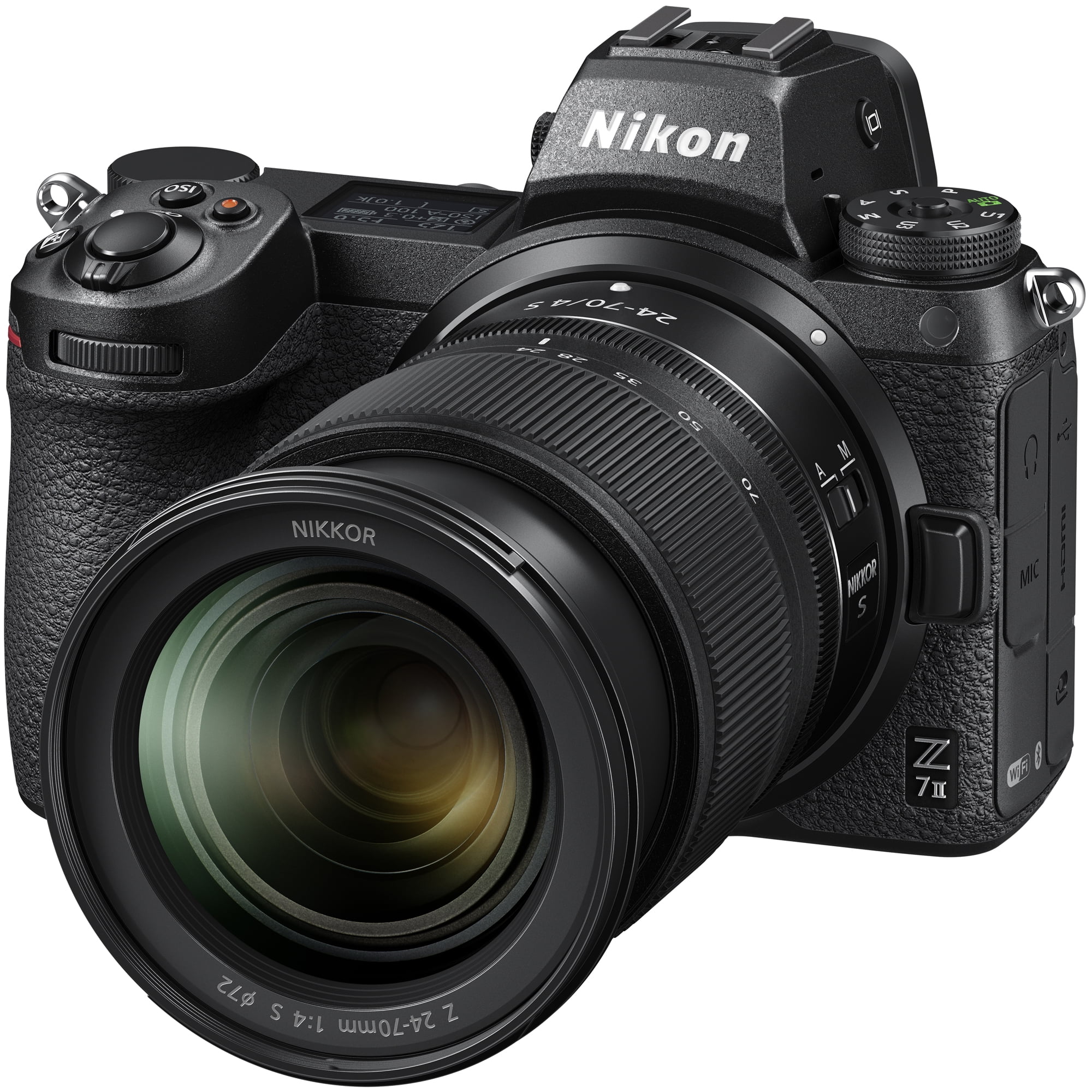 Nikon Z7II Mirrorless Camera Body + NIKKOR Z 24-70mm f/4 S Lens Kit FX-Format Full-Frame 4K UHD Bundle with Deco Gear Travel Gadget Bag Case + Extra