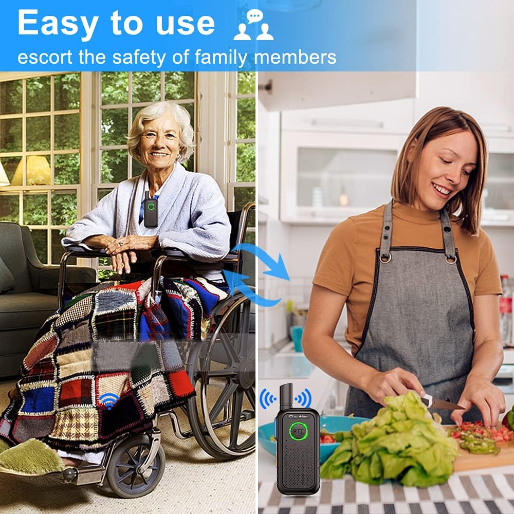Chunhee Wireless Intercom System for Elderly/Kids, Home Intercom System Room to Room Communication